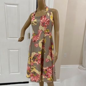 Eva Mendes floral halter dress. NewYork&Co.